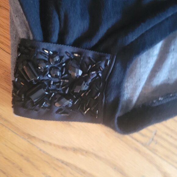 Gap Black Sleeveless Top With Beaded Shoulders Size XL - Picture 6 of 6